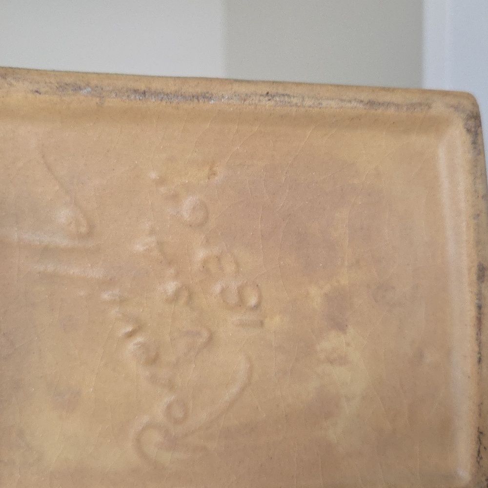 Roseville Pillow Vase Blue Magnolia - Picture 5 of 5